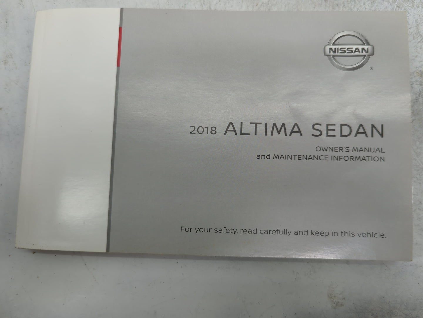 2018 Nissan Altima Owners Manual Book Guide P/N:OM18EA 0L33U1 OEM Used Auto Parts - Oemusedautoparts1.com