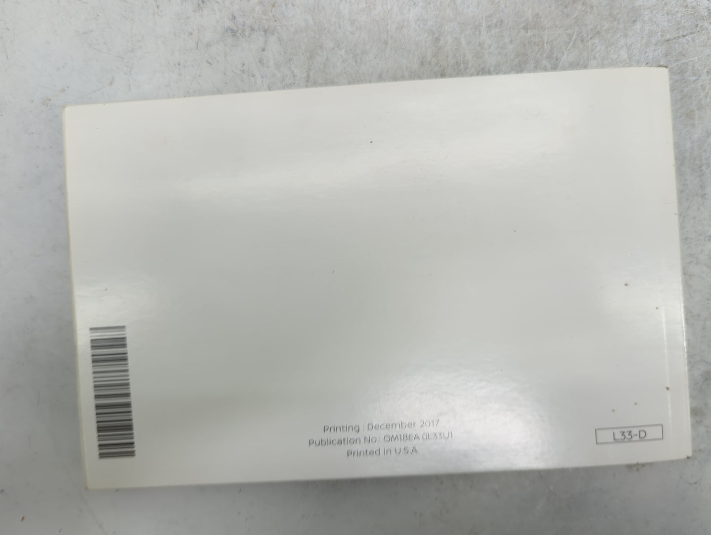 2018 Nissan Altima Owners Manual Book Guide P/N:OM18EA 0L33U1 OEM Used Auto Parts - Oemusedautoparts1.com