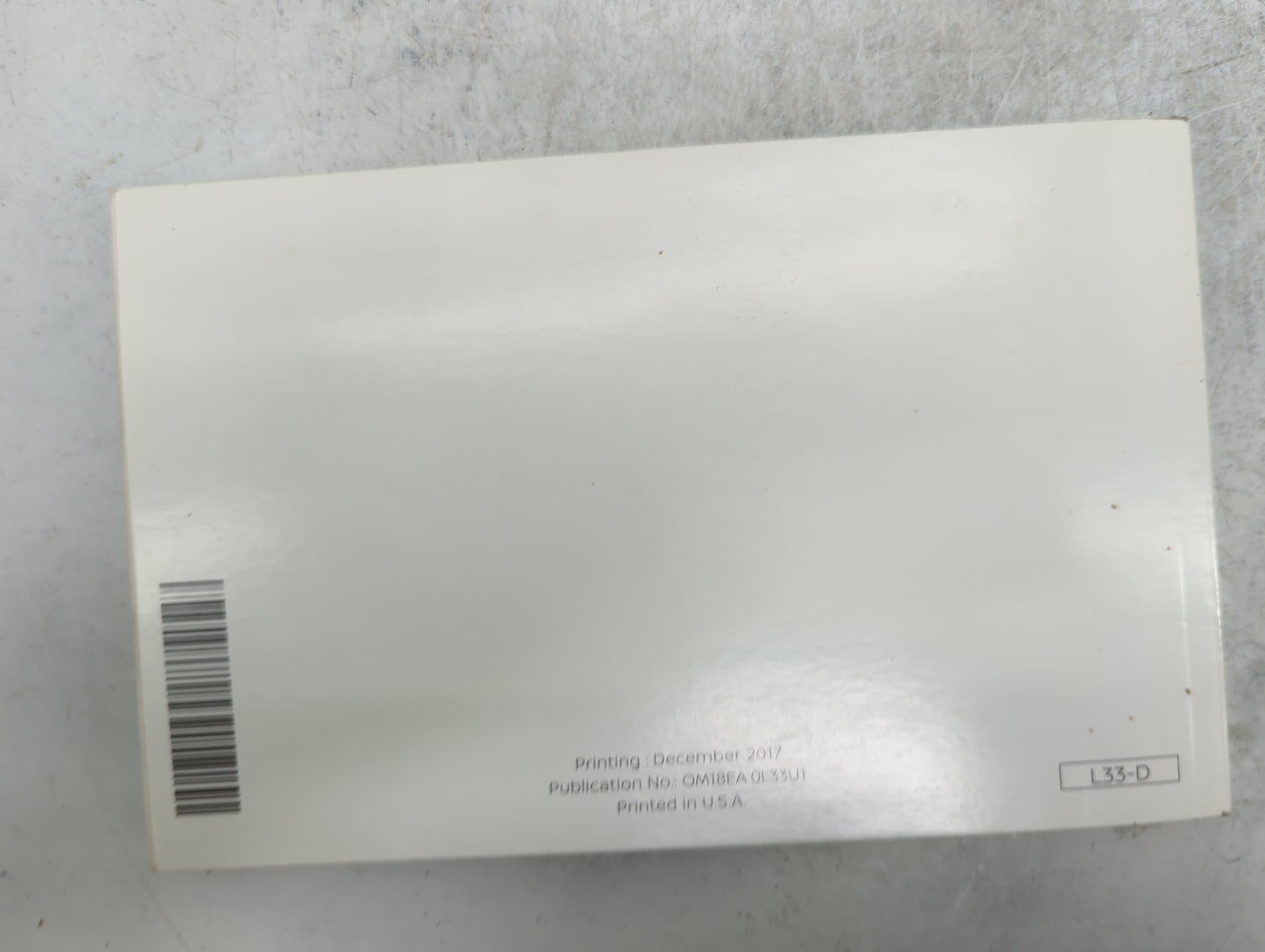 2018 Nissan Altima Owners Manual Book Guide P/N:OM18EA 0L33U1 OEM Used Auto Parts - Oemusedautoparts1.com
