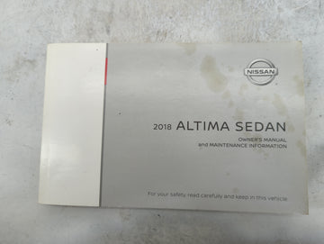 2018 Nissan Altima Owners Manual Book Guide P/N:OM18EA 0L33U0 OEM Used Auto Parts