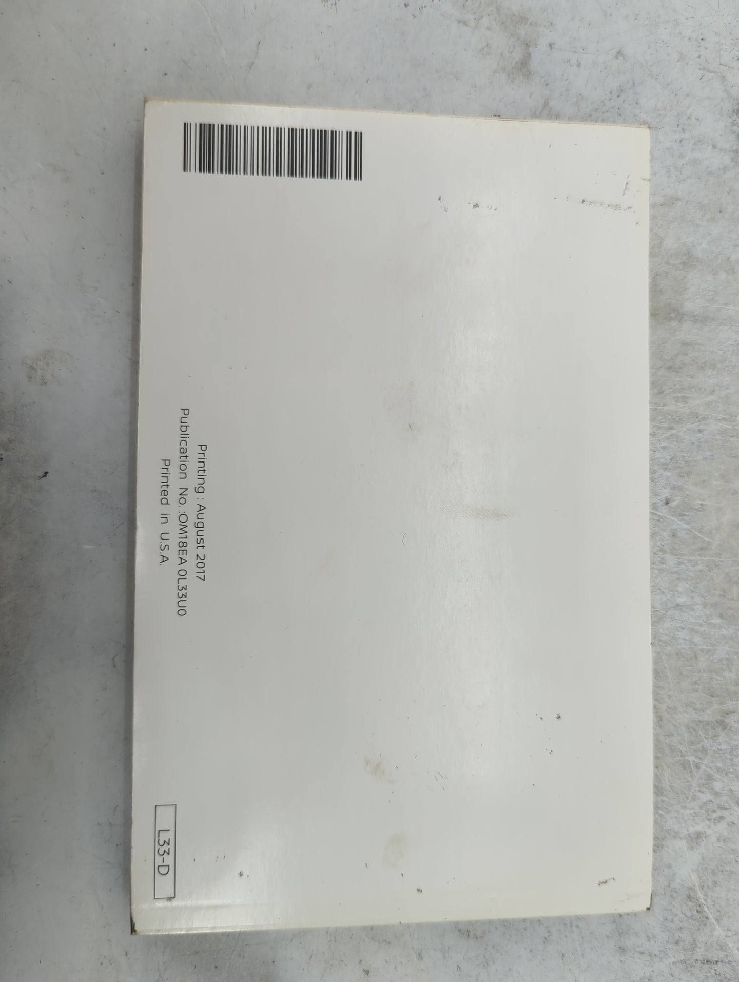 2018 Nissan Altima Owners Manual Book Guide P/N:OM18EA 0L33U0 OEM Used Auto Parts - Oemusedautoparts1.com