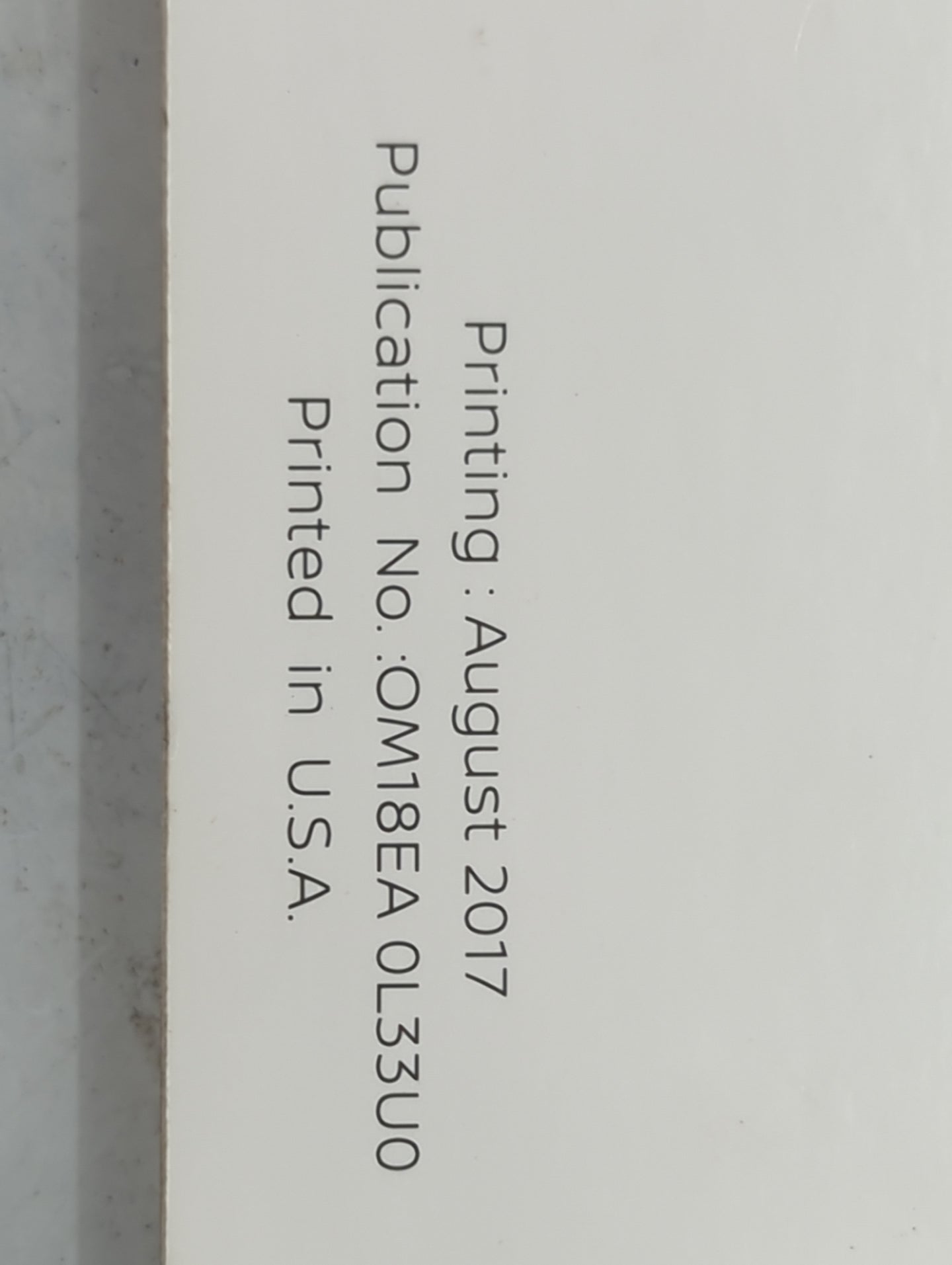 2018 Nissan Altima Owners Manual Book Guide P/N:OM18EA 0L33U0 OEM Used Auto Parts - Oemusedautoparts1.com