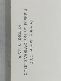 2018 Nissan Altima Owners Manual Book Guide P/N:OM18EA 0L33U0 OEM Used Auto Parts - Oemusedautoparts1.com