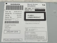 2017-2018 Nissan Altima Radio AM FM Cd Player Receiver Replacement P/N:28185 9HT1A CV-CN26N0GX Fits Fits 2017 2018 OEM Used 