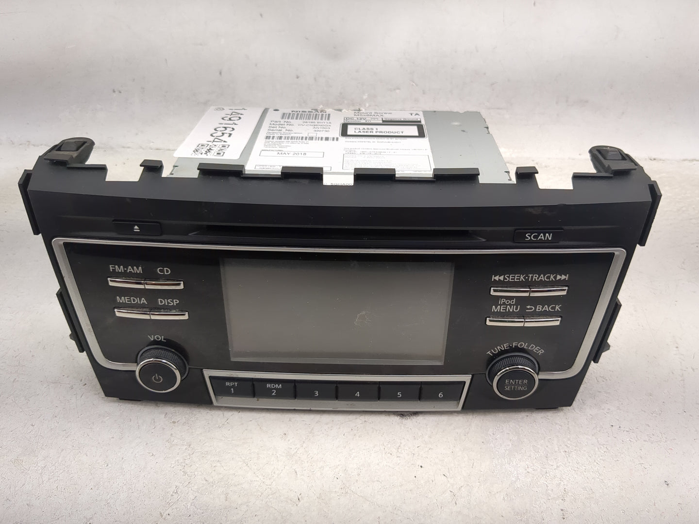 2017-2018 Nissan Altima Radio AM FM Cd Player Receiver Replacement P/N:28185 9HT1A CV-CN26N0GX, AN1503 Fits Fits 2017 2018 O