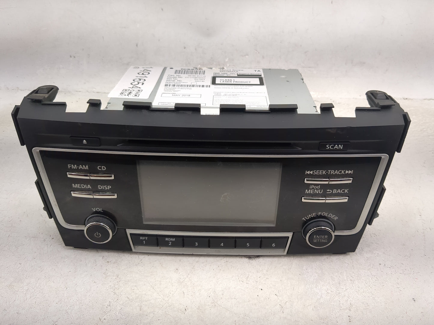 2017-2018 Nissan Altima Radio AM FM Cd Player Receiver Replacement P/N:28185 9HT1A CV-CN26N0GX, AN1503 Fits Fits 2017 2018 O