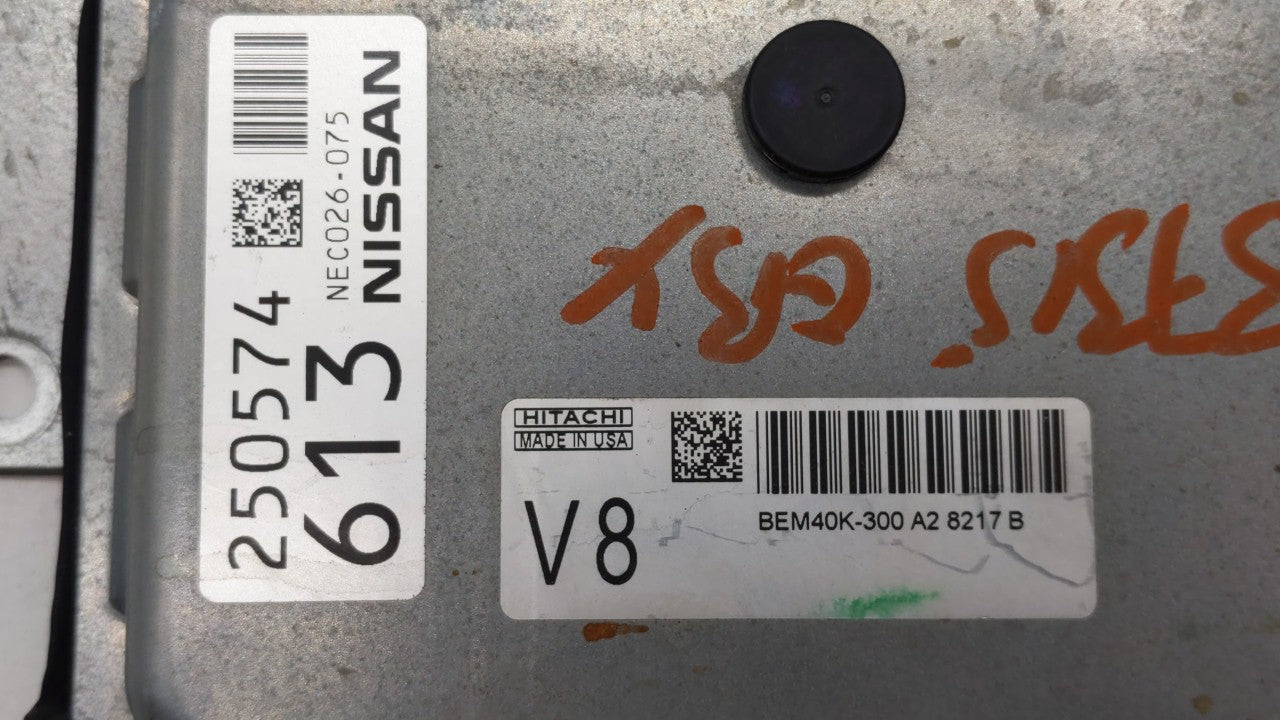 2018 Nissan Altima PCM Engine Control Computer ECU ECM PCU OEM P/N:BEM40K-300 A2 Fits OEM Used Auto Parts - Oemusedautoparts