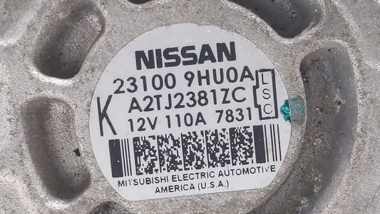 2018 Nissan Altima Alternator Replacement Generator Charging Assembly Engine OEM P/N:23100 9HU0A Fits OEM Used Auto Parts