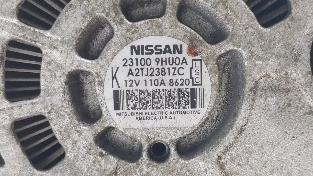 2018 Nissan Altima Alternator Replacement Generator Charging Assembly Engine OEM P/N:23100 9HU0A Fits OEM Used Auto Parts - 