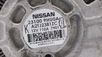 2018 Nissan Altima Alternator Replacement Generator Charging Assembly Engine OEM P/N:23100 9HU0A Fits OEM Used Auto Parts - 