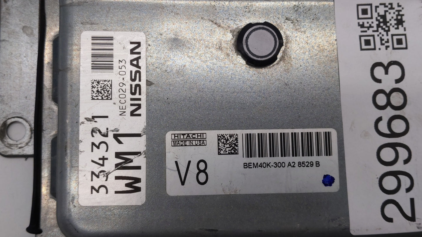 2018 Nissan Altima PCM Engine Control Computer ECU ECM PCU OEM P/N:BEM40K-300 A2 Fits OEM Used Auto Parts - Oemusedautoparts