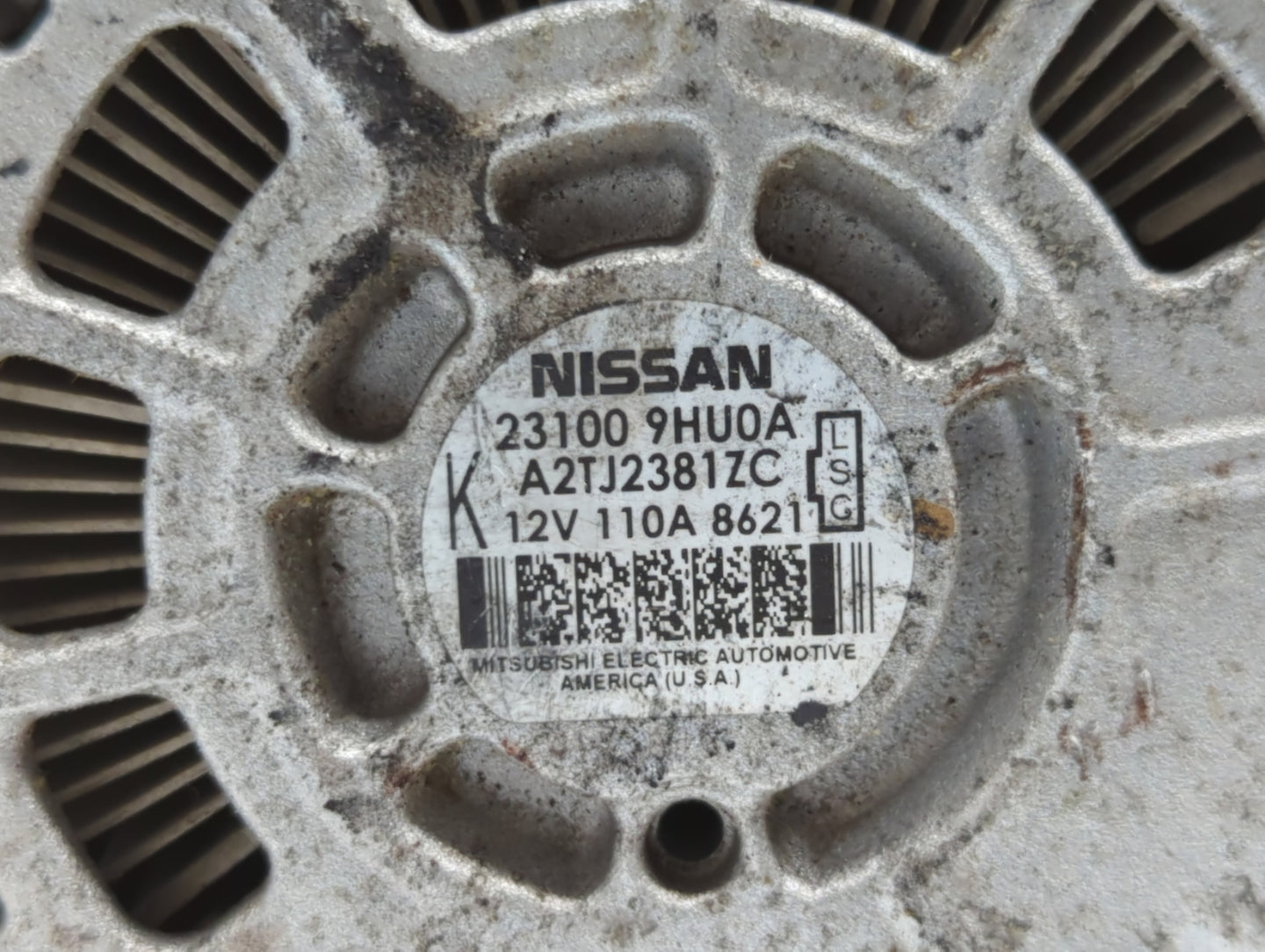 2018 Nissan Altima Alternator Replacement Generator Charging Assembly Engine OEM P/N:23100 9HU0A Fits OEM Used Auto Parts - 