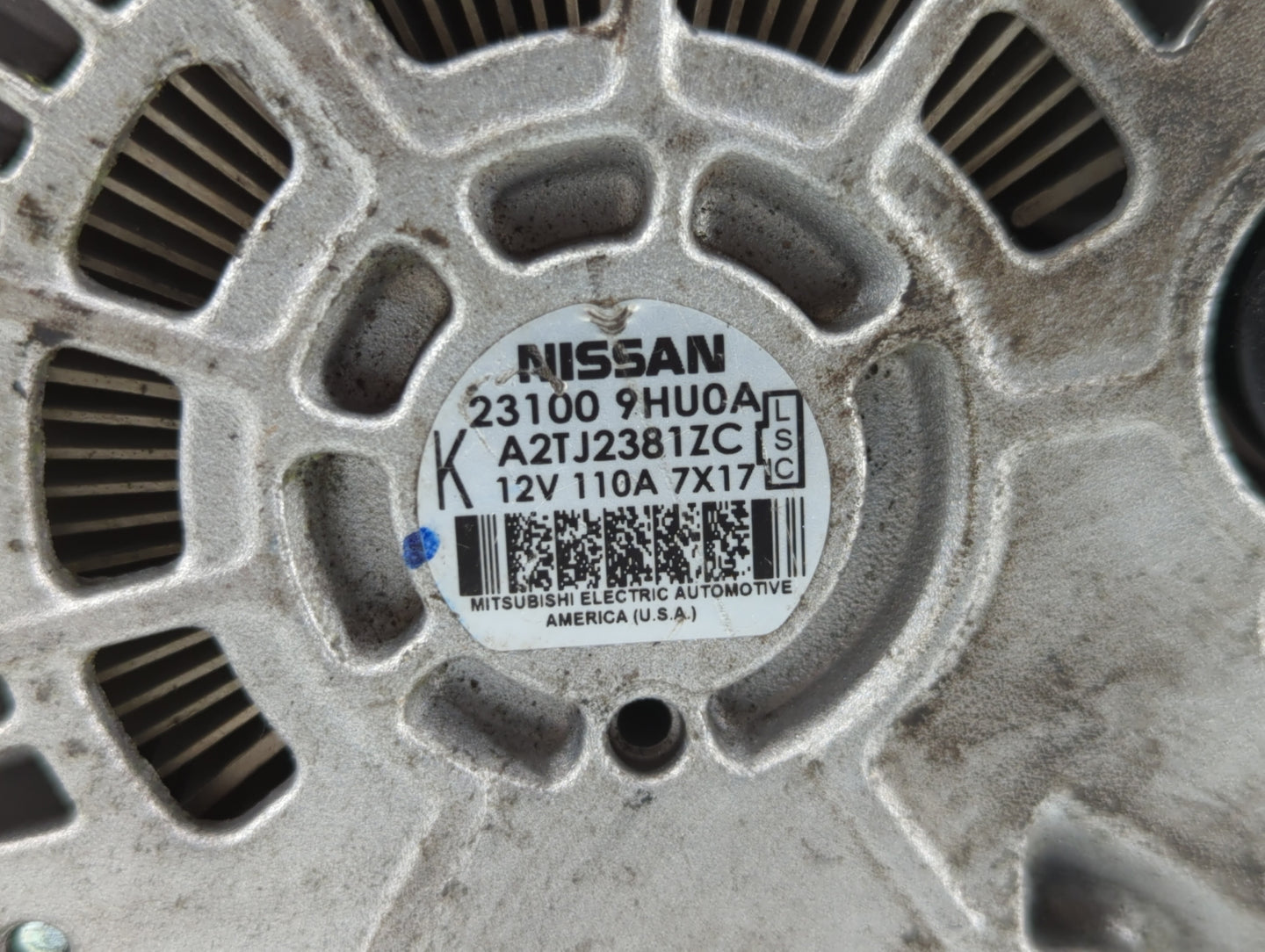 2018 Nissan Altima Alternator Replacement Generator Charging Assembly Engine OEM P/N:23100 9HU0A Fits OEM Used Auto Parts - 
