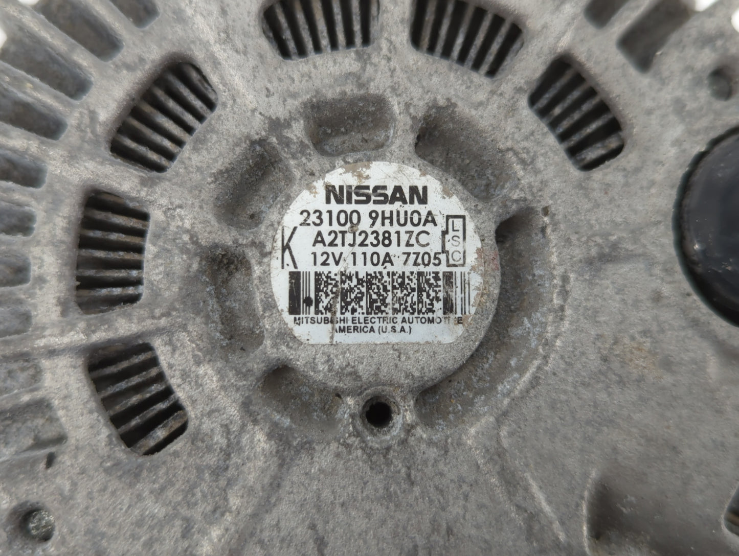 2018 Nissan Altima Alternator Replacement Generator Charging Assembly Engine OEM P/N:23100 9HU0A Fits OEM Used Auto Parts - 