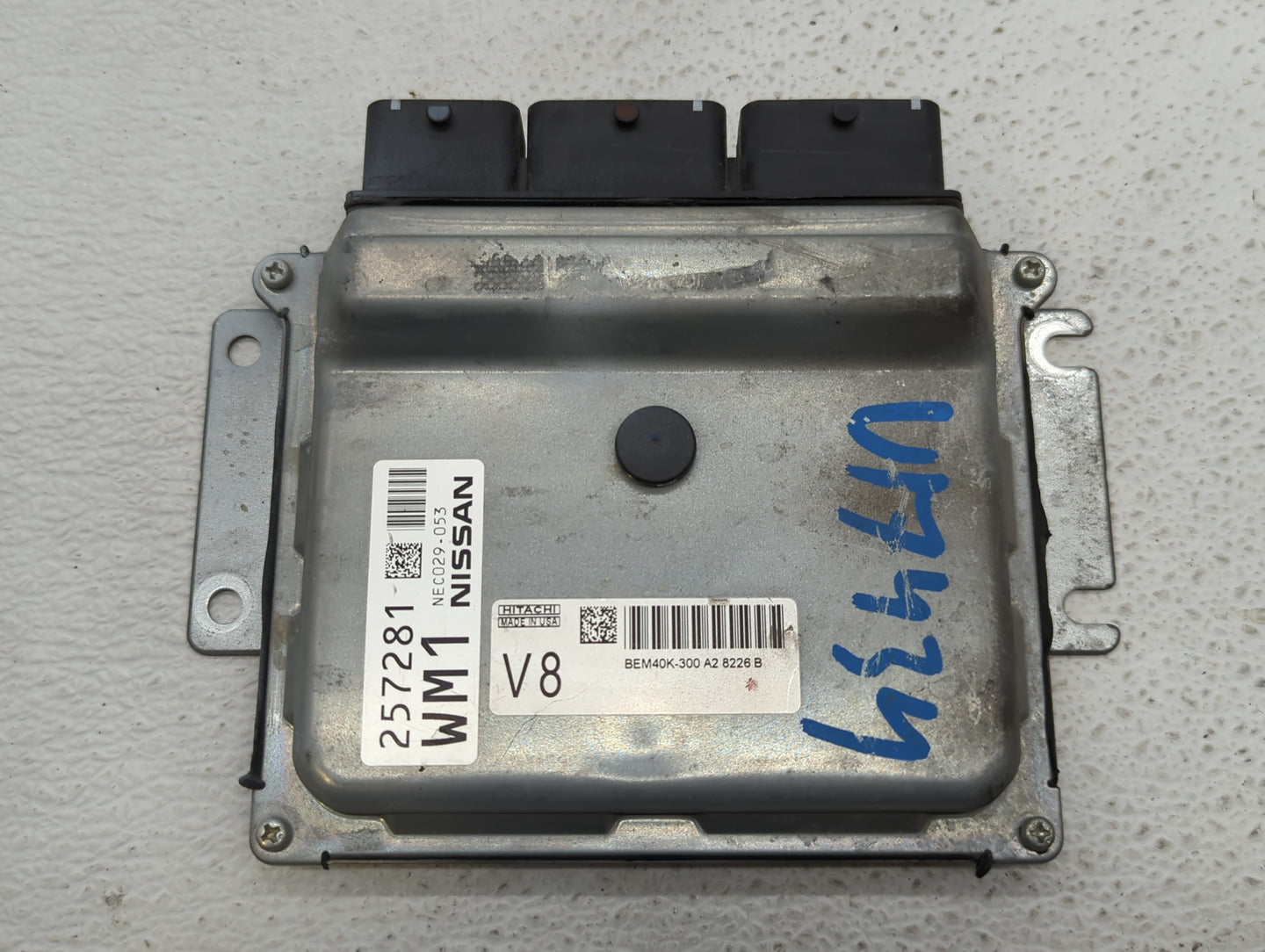 2018 Nissan Altima PCM Engine Control Computer ECU ECM PCU OEM P/N:BEM40K-300 A2 Fits OEM Used Auto Parts - Oemusedautoparts