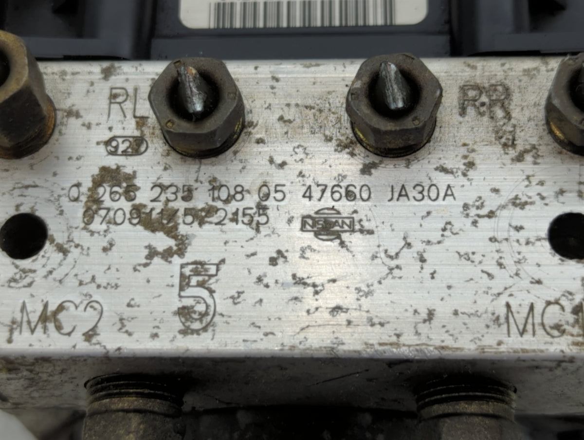 2007-2010 Nissan Altima Anti-Lock Brake ABS Pump Module Actuator OEM P/N:47660 JA30A Fits Fits 2007 2008 2009 2010 OEM Used 