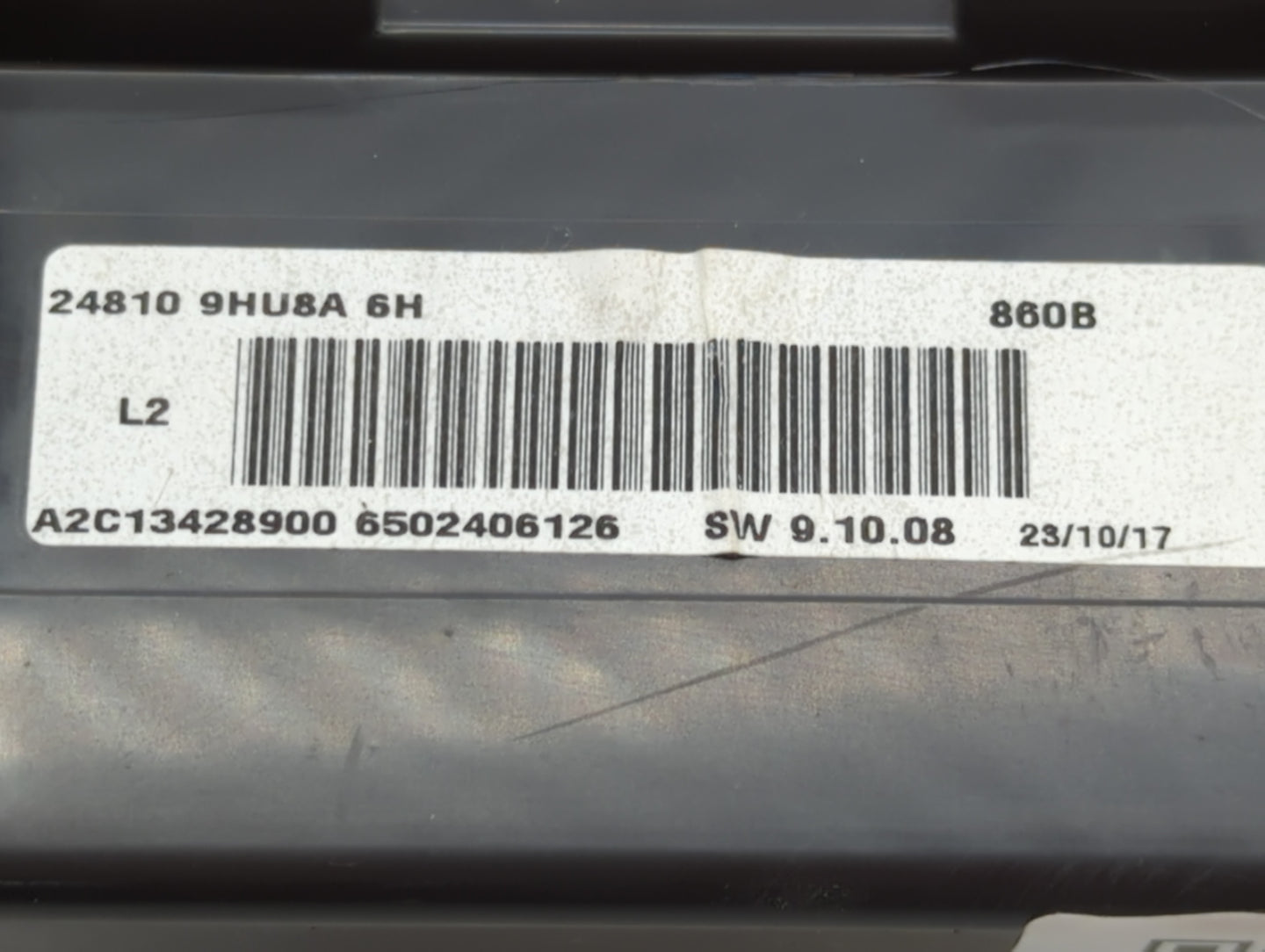 2018 Nissan Altima Instrument Cluster Speedometer Gauges P/N:24810 9HU8A 6H Fits OEM Used Auto Parts - Oemusedautoparts1.com