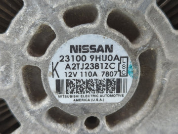 2018 Nissan Altima Alternator Replacement Generator Charging Assembly Engine OEM P/N:23100 9HU0A Fits OEM Used Auto Parts