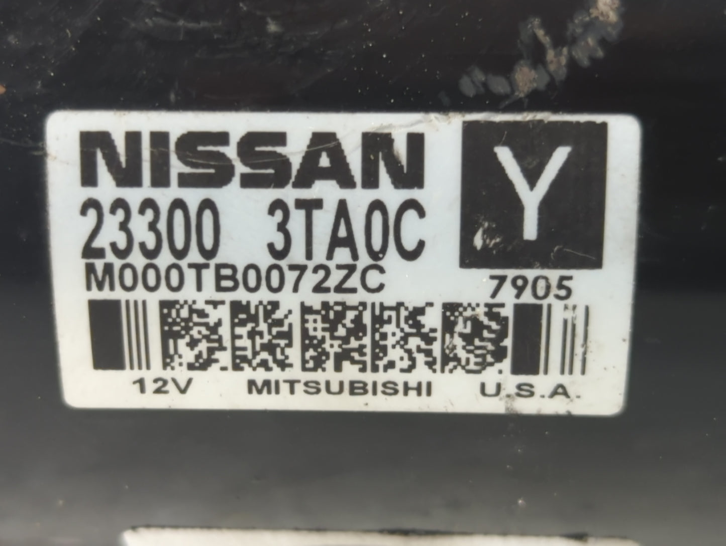 2013-2018 Nissan Altima Car Starter Motor Solenoid OEM P/N:M000TB0071ZC 23300 3TA0C Fits Fits 2013 2014 2015 2016 2017 2018 