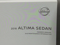 2018 Nissan Altima Owners Manual Book Guide P/N:OM18EA 0L33U1 OEM Used Auto Parts - Oemusedautoparts1.com