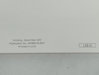 2018 Nissan Altima Owners Manual Book Guide P/N:OM18EA 0L33U1 OEM Used Auto Parts - Oemusedautoparts1.com