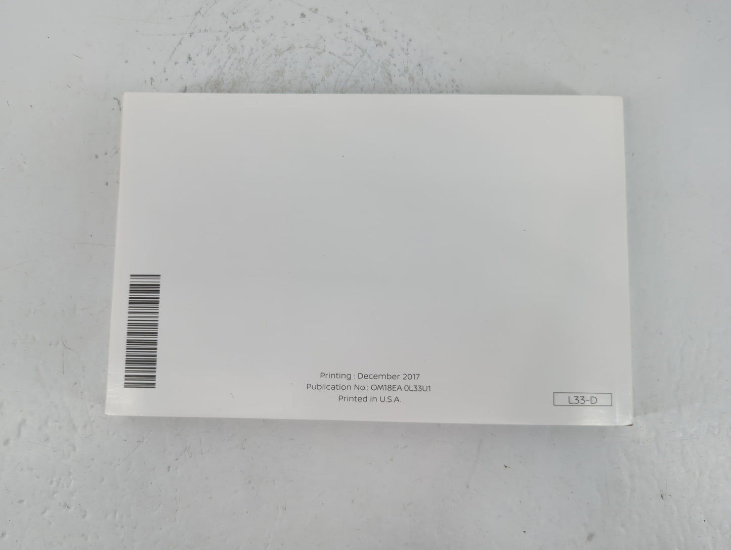 2018 Nissan Altima Owners Manual Book Guide P/N:OM18EA 0L33U1 OEM Used Auto Parts - Oemusedautoparts1.com