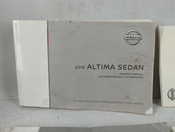 2018 Nissan Altima Owners Manual Book Guide OEM Used Auto Parts