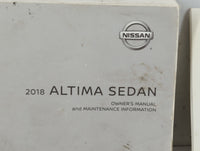 2018 Nissan Altima Owners Manual Book Guide OEM Used Auto Parts - Oemusedautoparts1.com