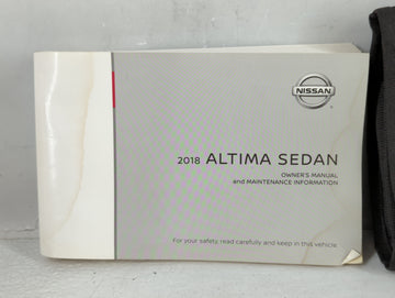 2018 Nissan Altima Owners Manual Book Guide P/N:OM18EA 0L33U0 OEM Used Auto Parts