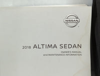 2018 Nissan Altima Owners Manual Book Guide P/N:OM18EA 0L33U0 OEM Used Auto Parts - Oemusedautoparts1.com