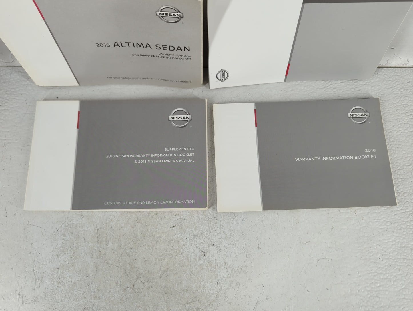 2018 Nissan Altima Owners Manual Book Guide P/N:OM18EA 0L33U1 OEM Used Auto Parts - Oemusedautoparts1.com