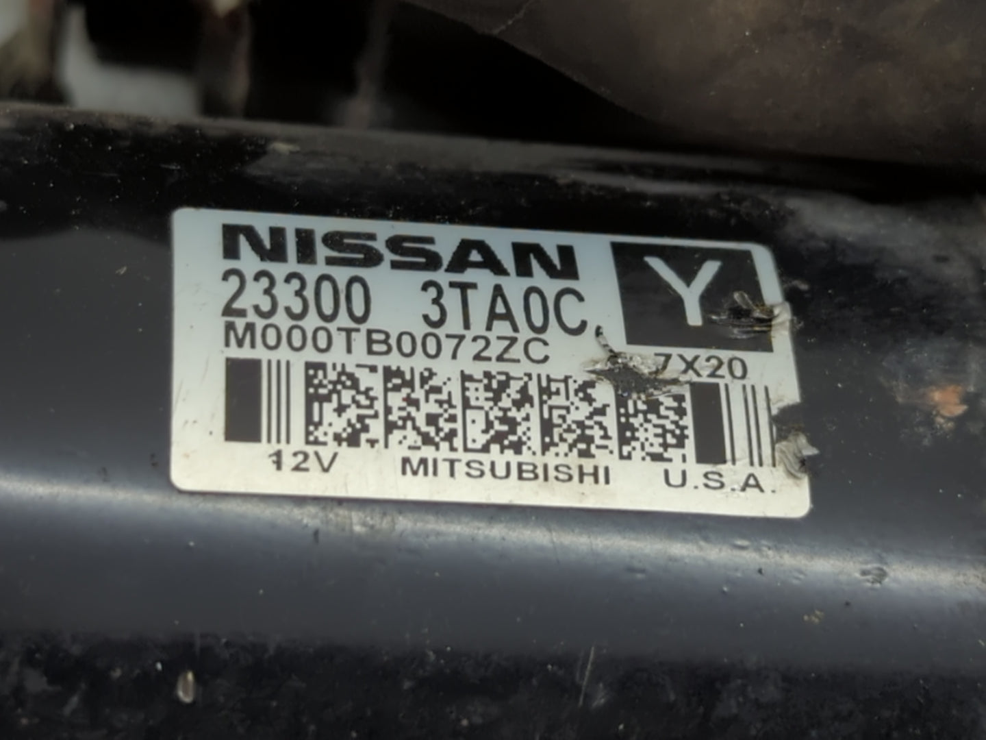 2013-2018 Nissan Altima Car Starter Motor Solenoid OEM P/N:M000TB0071ZC 23300 3TA0C Fits Fits 2013 2014 2015 2016 2017 2018 