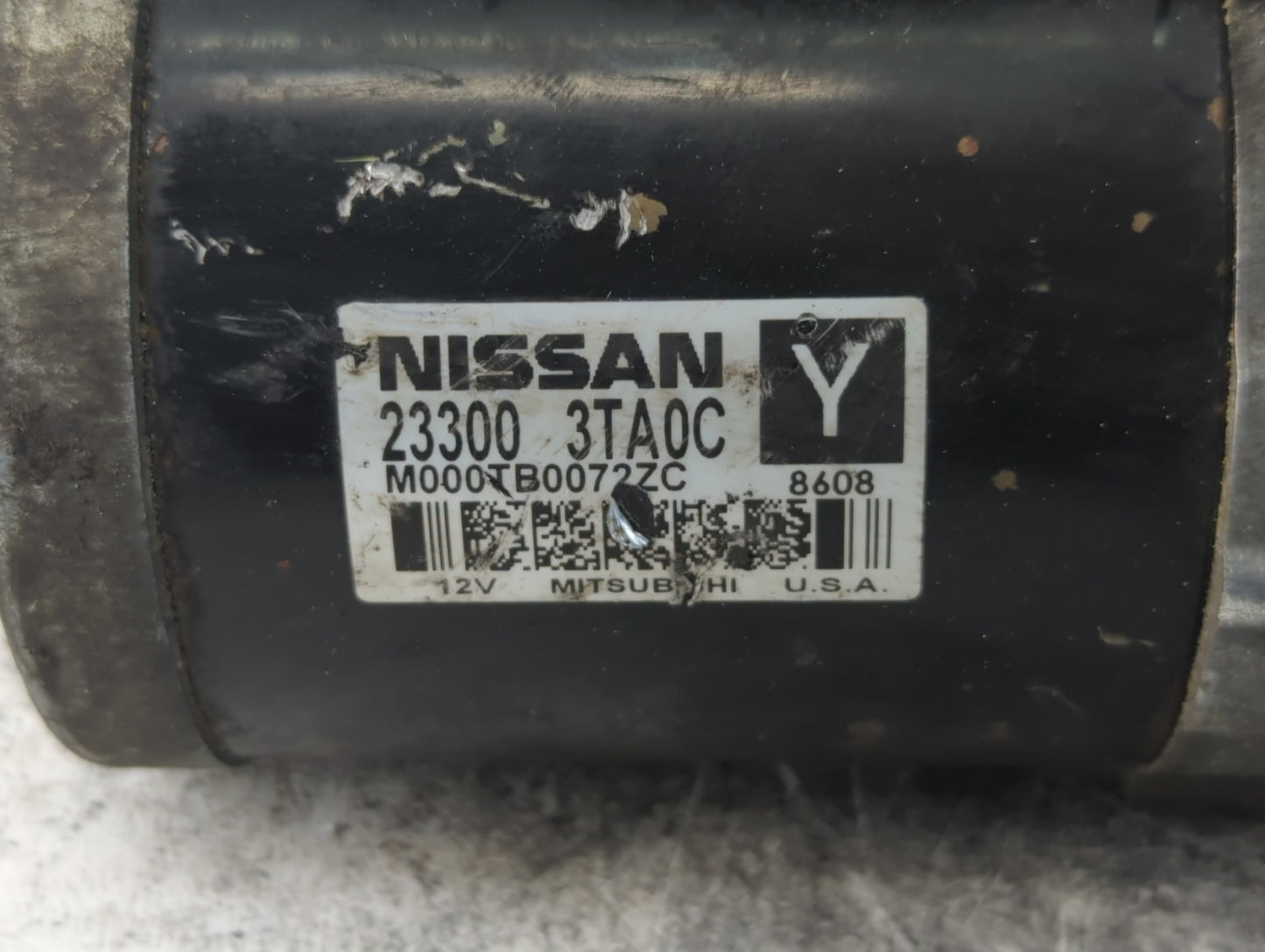 2013-2018 Nissan Altima Car Starter Motor Solenoid OEM P/N:M000TB0072ZC 23300 3TA0C Fits Fits 2013 2014 2015 2016 2017 2018 