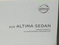 2018 Nissan Altima Owners Manual Book Guide P/N:OM18EA 0L33U0 OEM Used Auto Parts - Oemusedautoparts1.com