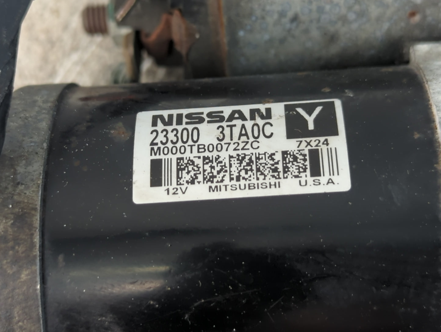 2013-2018 Nissan Altima Car Starter Motor Solenoid OEM P/N:23300 3TA0C Fits Fits 2013 2014 2015 2016 2017 2018 OEM Used Auto