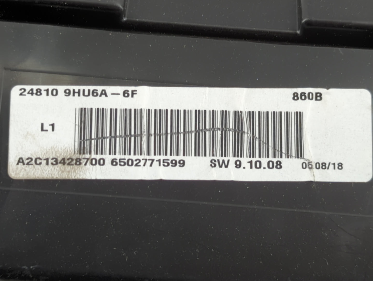 2018 Nissan Altima Instrument Cluster Speedometer Gauges P/N:24810 9HU6A Fits OEM Used Auto Parts - Oemusedautoparts1.com
