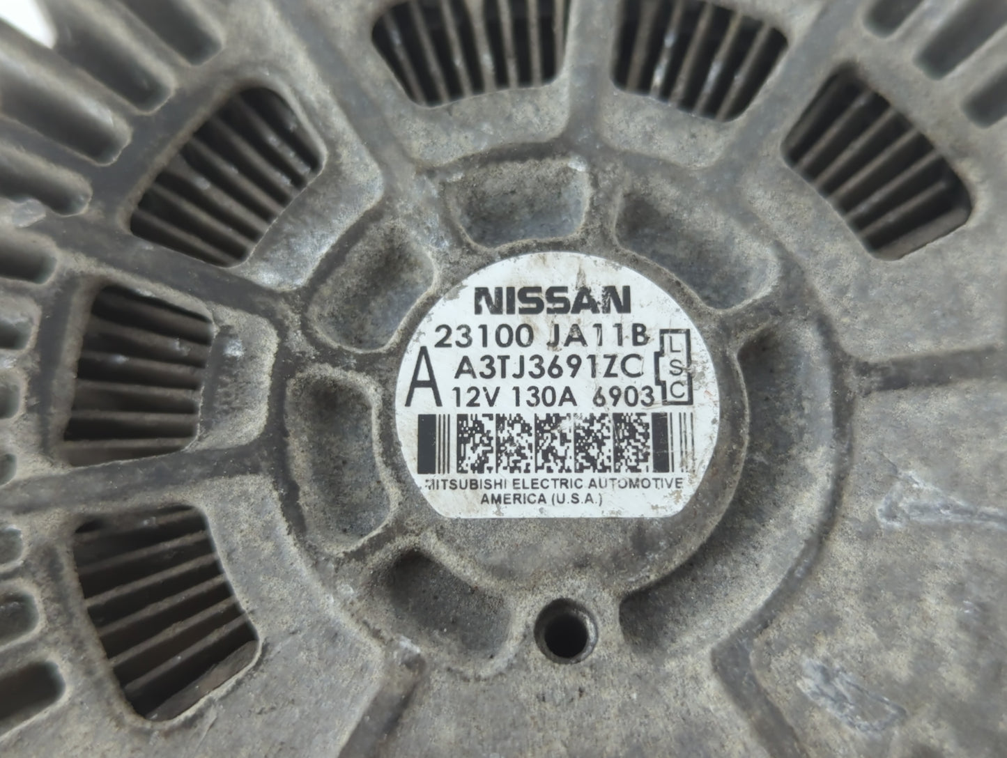 2018 Nissan Altima Alternator Replacement Generator Charging Assembly Engine OEM P/N:23100 JA11B Fits OEM Used Auto Parts - 