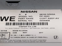 2018 Nissan Armada Radio AM FM Cd Player Receiver Replacement P/N:28330 5ZK0A PP-3553 Fits OEM Used Auto Parts - Oemusedauto
