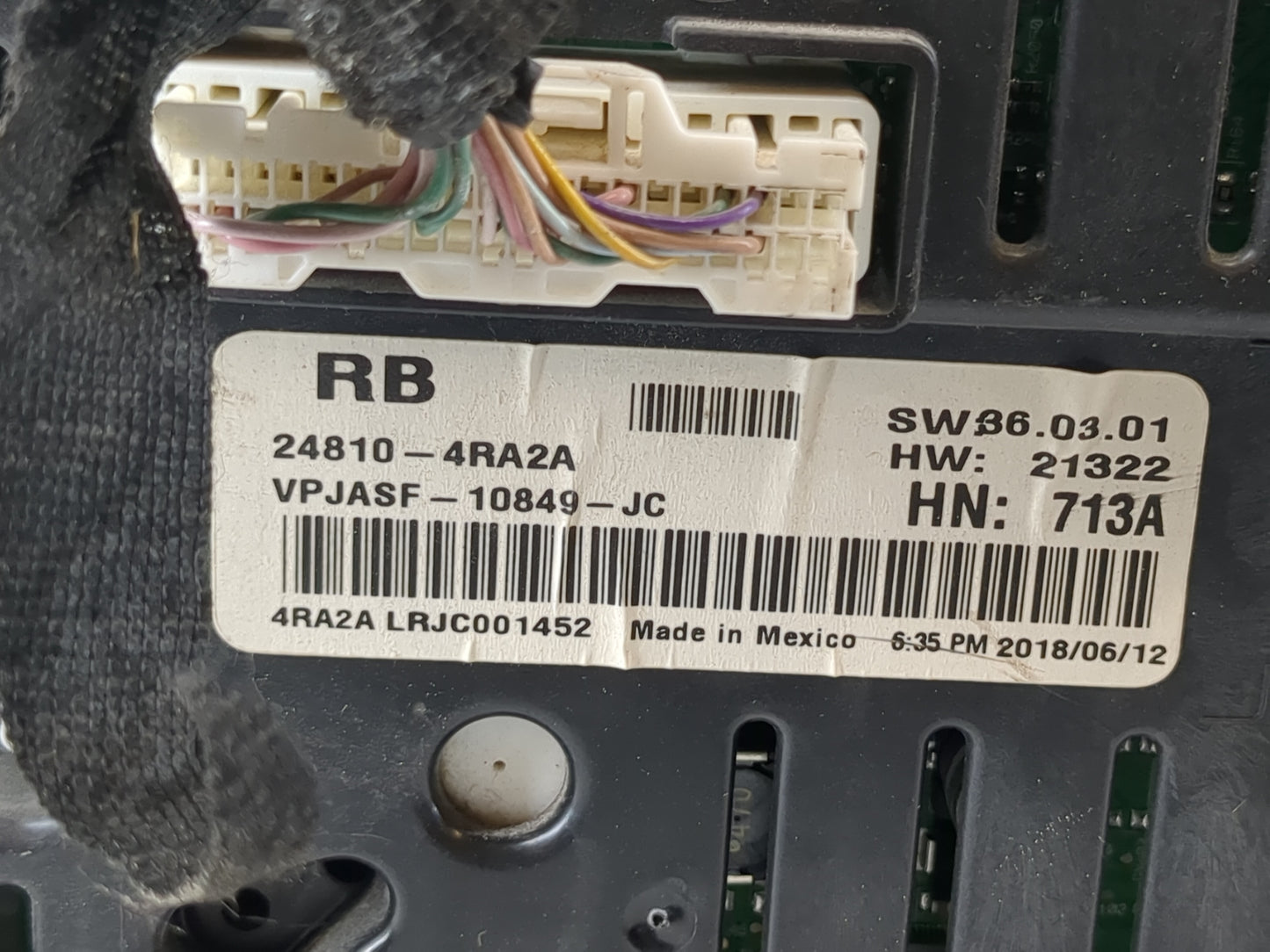 2018 Nissan Maxima Instrument Cluster Speedometer Gauges P/N:24810-4RA2A Fits OEM Used Auto Parts - Oemusedautoparts1.com