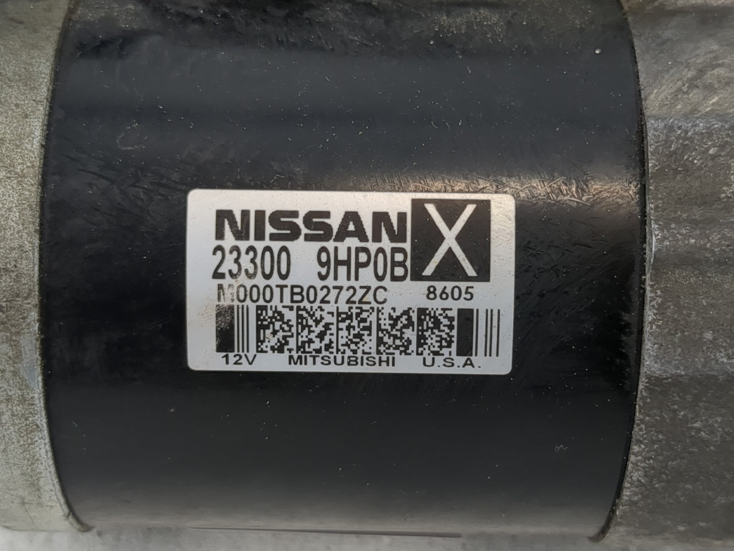 2016-2021 Nissan Maxima Car Starter Motor Solenoid OEM P/N:23300 9HP0B Fits Fits 2015 2016 2017 2018 2019 2020 2021 2022 OEM