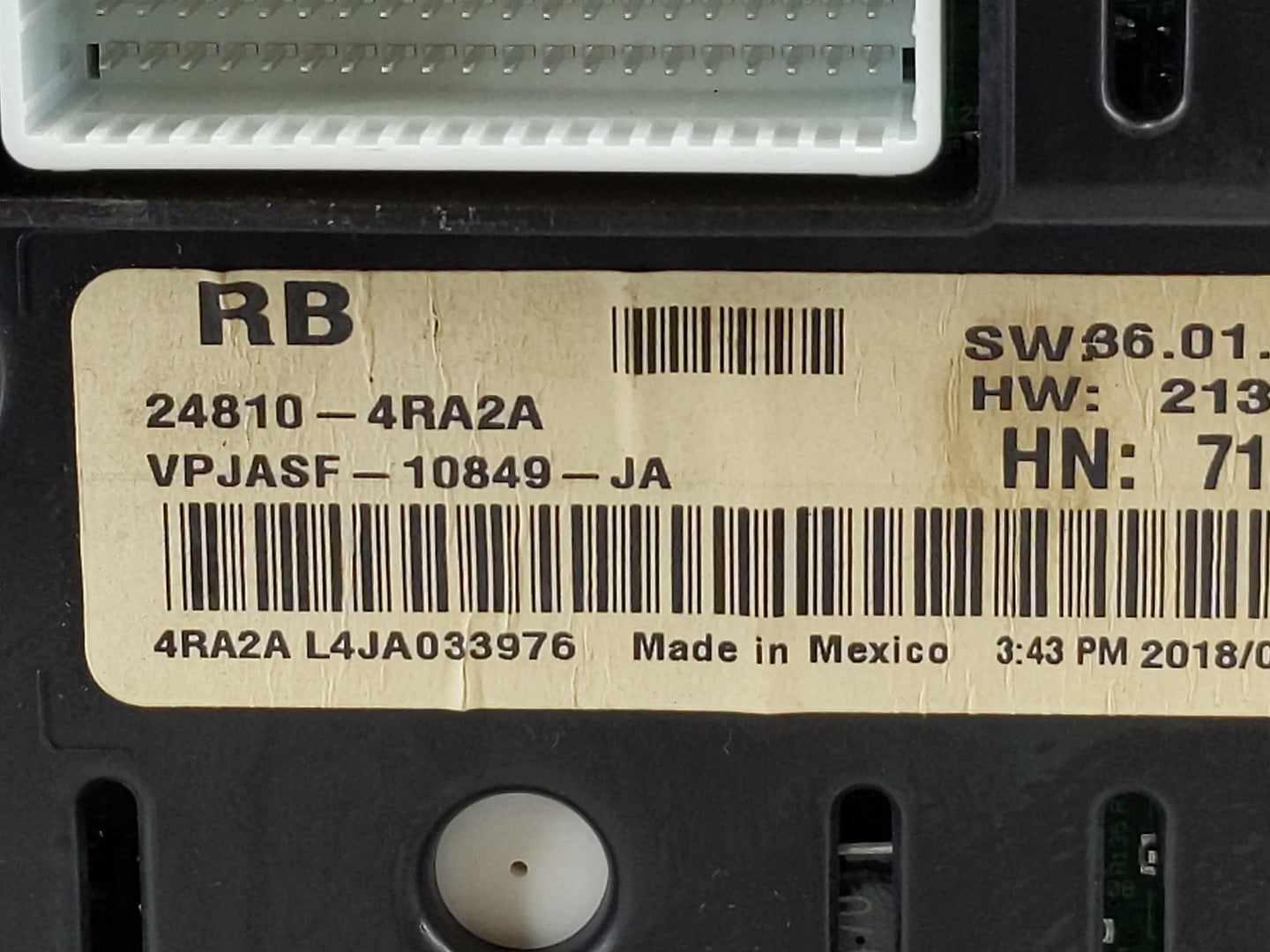 2018 Nissan Maxima Instrument Cluster Speedometer Gauges P/N:24810-4RA2A Fits OEM Used Auto Parts - Oemusedautoparts1.com