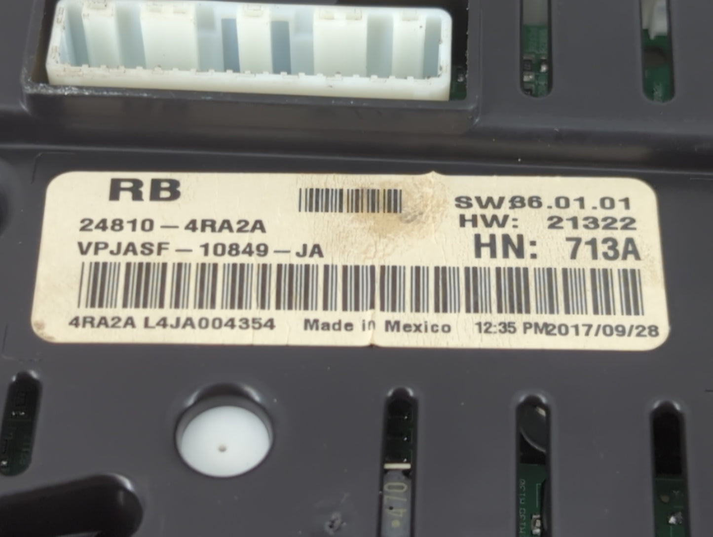 2018 Nissan Maxima Instrument Cluster Speedometer Gauges P/N:24810-4RA2A Fits OEM Used Auto Parts - Oemusedautoparts1.com