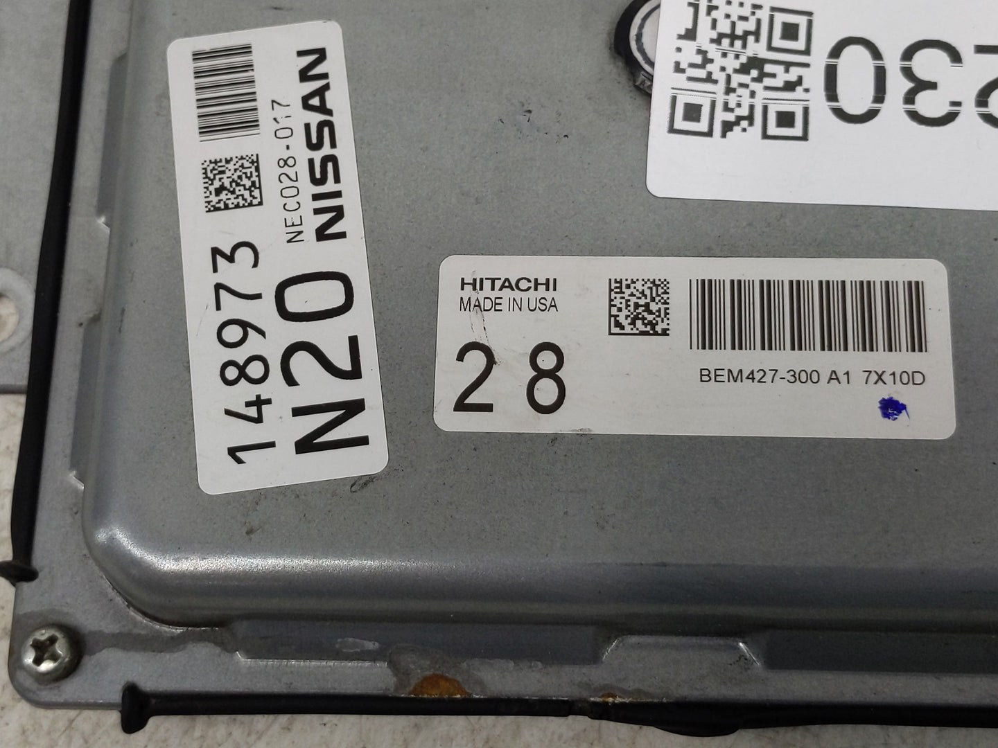 2018-2020 Nissan Maxima PCM Engine Control Computer ECU ECM PCU OEM P/N:NEC028-017 Fits Fits 2018 2019 2020 OEM Used Auto Pa
