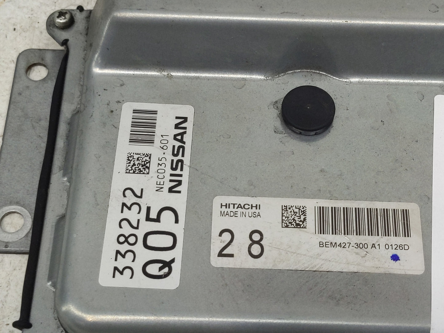 2018-2020 Nissan Maxima PCM Engine Control Computer ECU ECM PCU OEM P/N:NEC028-017 Fits Fits 2018 2019 2020 OEM Used Auto Pa