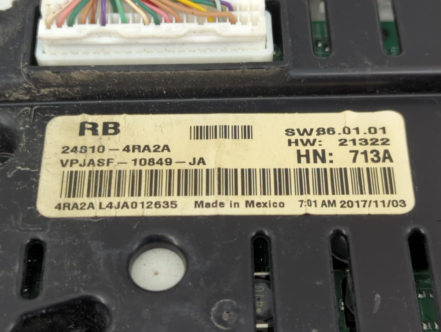 2018 Nissan Maxima Instrument Cluster Speedometer Gauges P/N:24810-4RA2A Fits OEM Used Auto Parts - Oemusedautoparts1.com