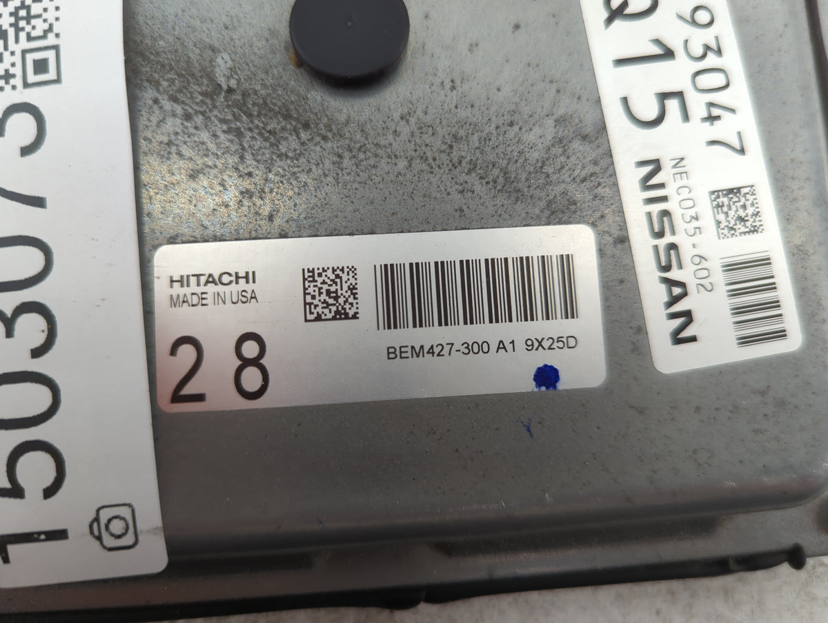 2018-2020 Nissan Maxima PCM Engine Control Computer ECU ECM PCU OEM P/N:BEM427-300 A1 NEC035-602 Fits Fits 2018 2019 2020 OE