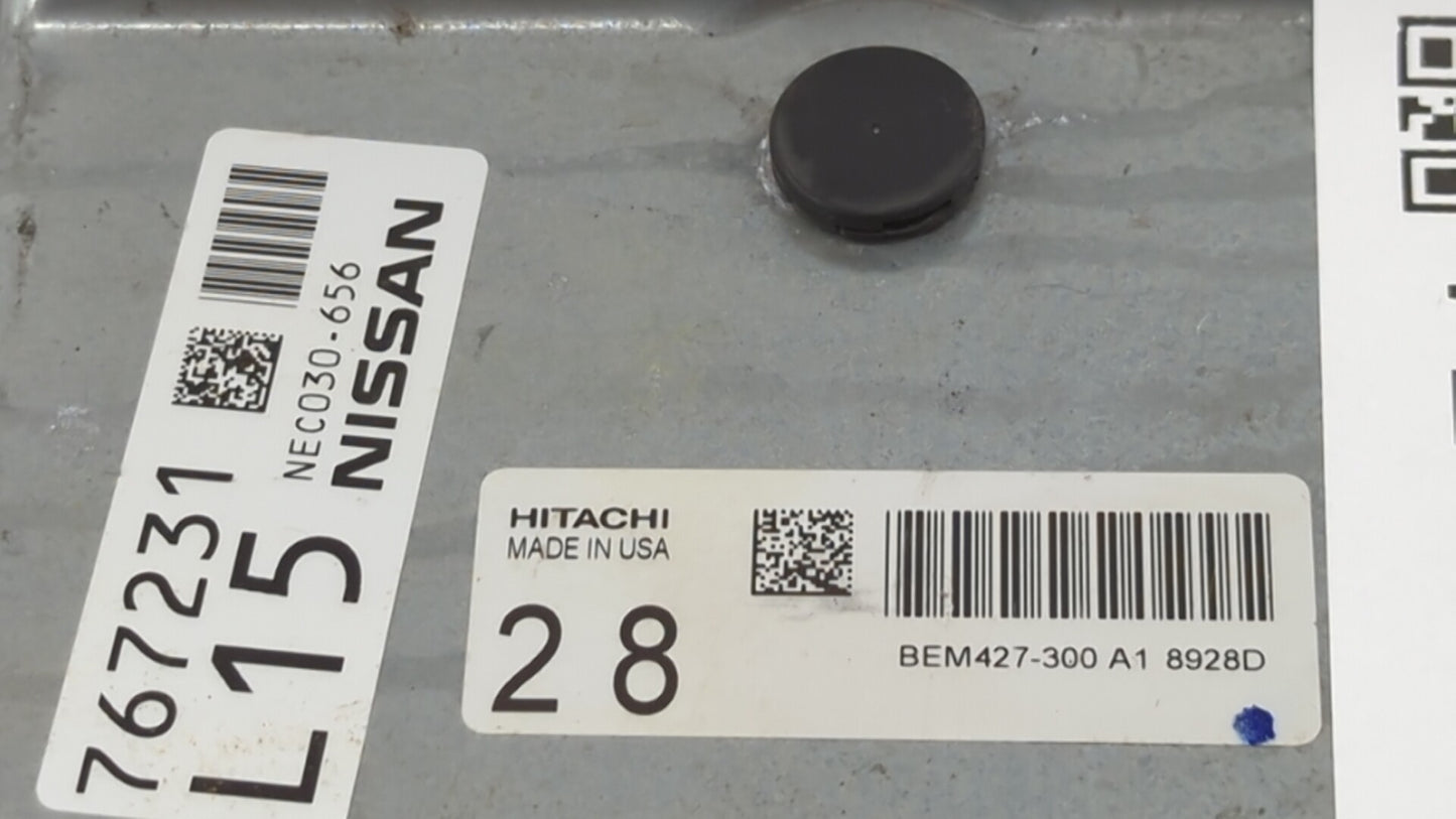 2018-2019 Nissan Maxima PCM Engine Control Computer ECU ECM PCU OEM P/N:NEC028-017 BEM427-300 A1, NEC031-636 Fits Fits 2018 
