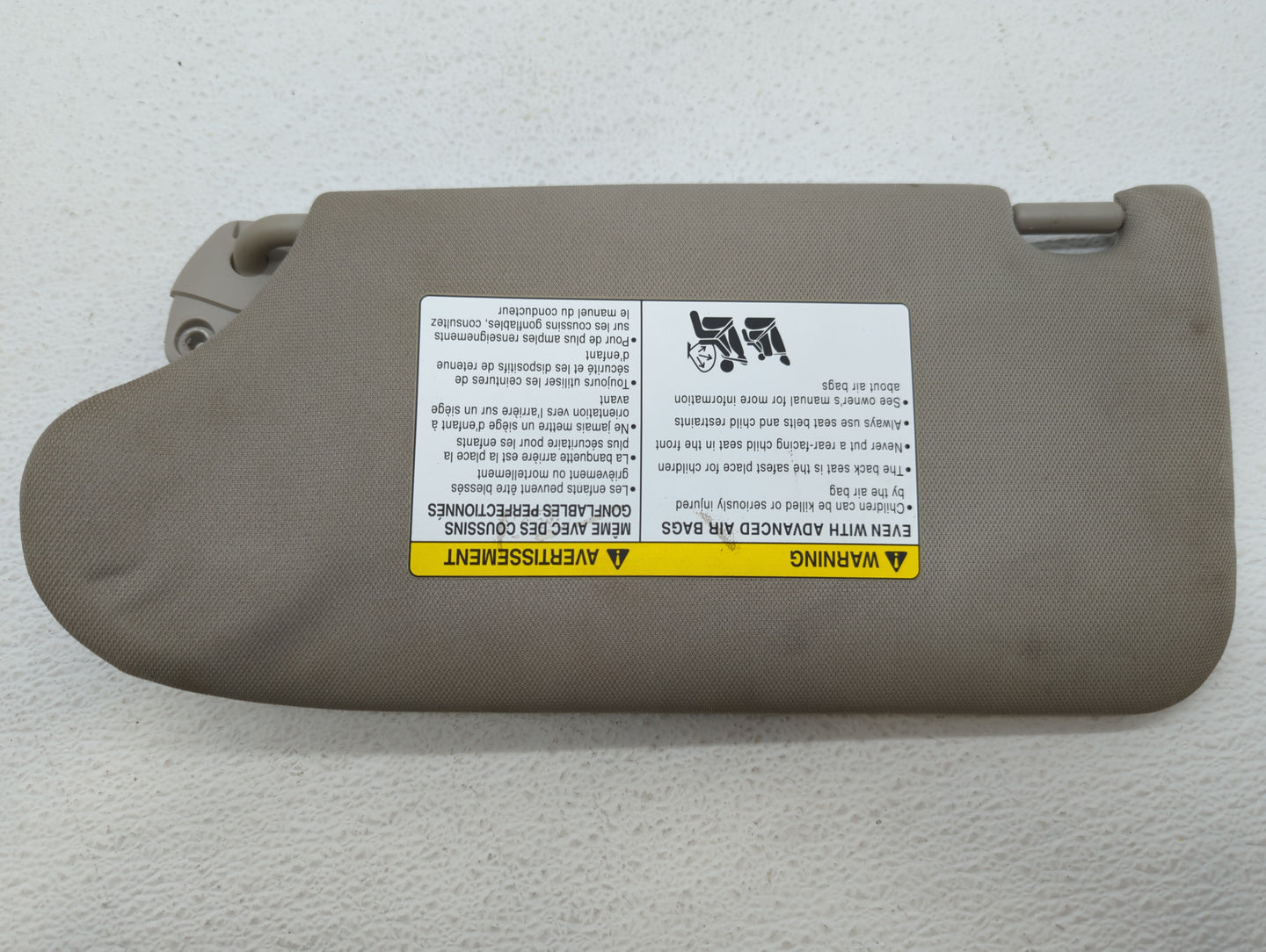 2018-2019 Nissan Maxima Sun Visor Shade Replacement Passenger Right Mirror Fits Fits 2018 2019 OEM Used Auto Parts - Oemused