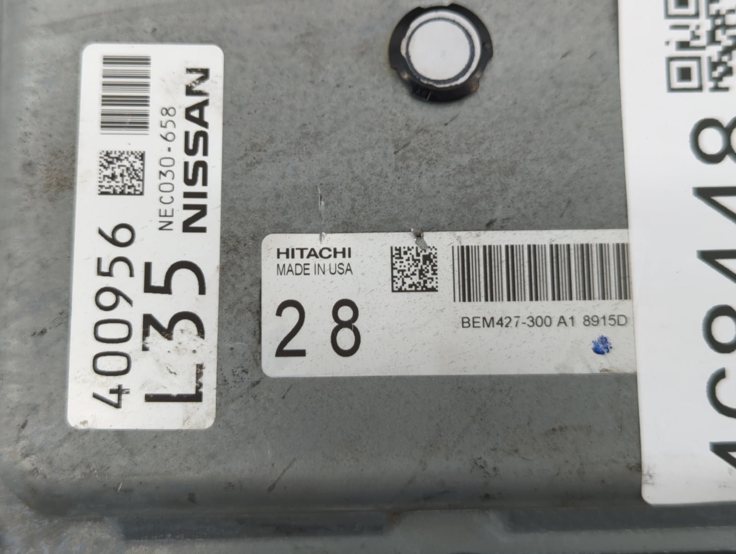 2018-2020 Nissan Maxima PCM Engine Control Computer ECU ECM PCU OEM P/N:NEC030-658 NEC028-017 Fits Fits 2018 2019 2020 OEM U