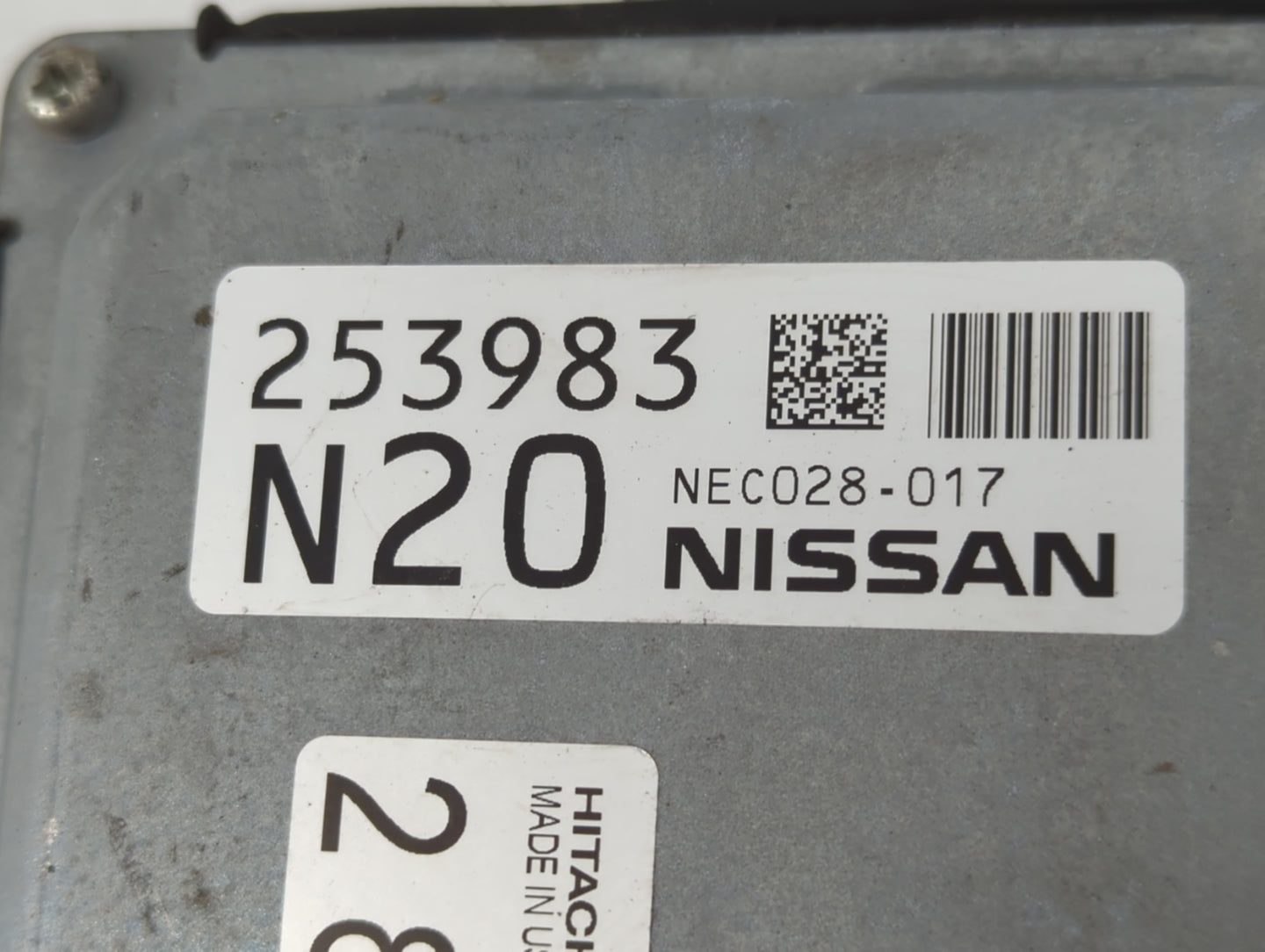 2018-2020 Nissan Maxima PCM Engine Control Computer ECU ECM PCU OEM P/N:253983 N20 NEC028-017 Fits Fits 2018 2019 2020 OEM U